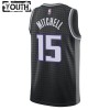 NBA Børn Trøje Sacramento Kings Davion Mitchell 15 2022-23 Jordan Statement Edition Sort Swingman